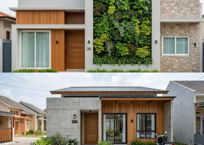Sulap Rumah Tipe 36 Jadi Makin Elegan! Ini 8 Inspirasi Fasad dengan Perpaduan Material Estetik 