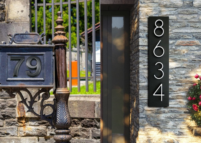 Model Nomor Rumah Unik dan Estetik, Detail Kecil yang Bikin Hunian Naik Level!