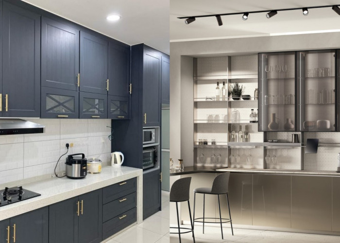 Inspirasi Lemari Gantung Dapur Aluminium Minimalis, Tahan Air dan Tampil Elegan!