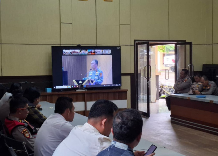 Begini Arahan Kapolda Sumsel Saat Zoom Bersama Jajaran Polres Pagar Alam