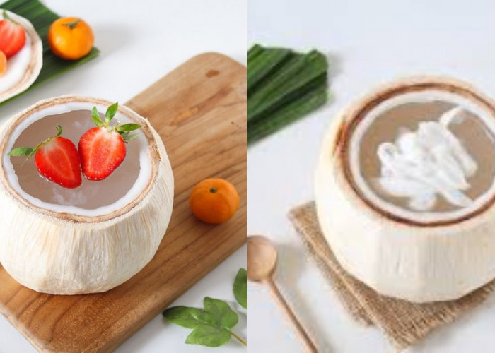 Resep Praktis Puding Kelapa Muda dalam Batok, Dengan Kesegaran Yang Luar Biasa!