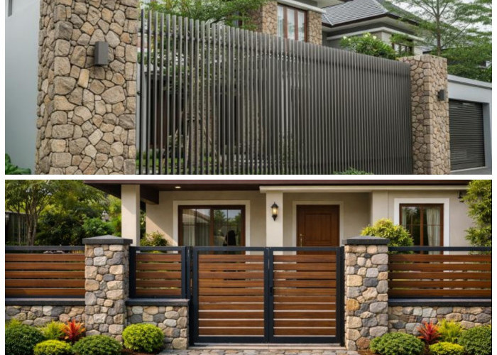 Hunian Modern 2026: Pagar Batu Alam Kian Diminati karena Estetis dan Tahan Lama