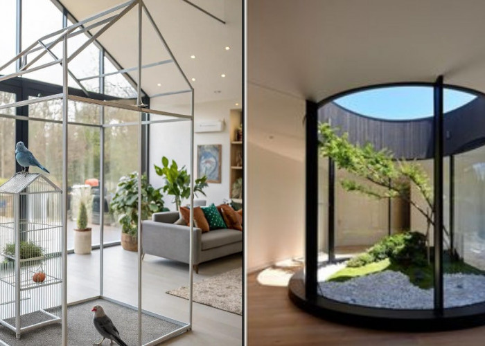 Ide Rumah Minimalis dengan Kandang Burung Indoor yang Artistik dan Menenangkan!