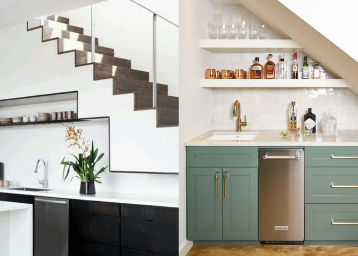 Inspirasi Model Dapur Kecil di Bawah Tangga yang Simpel, Fungsional, dan Estetik!