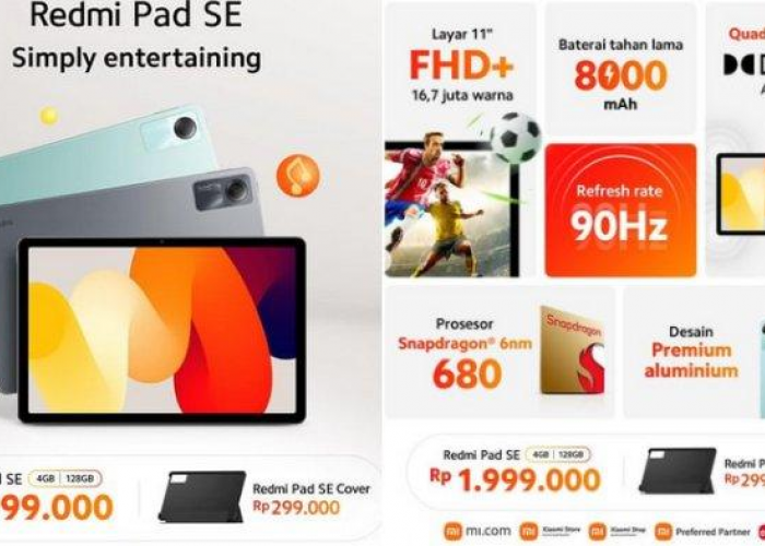 Redmi Pad SE, Tablet Super Murah dengan Layar FHD+ dan Performa Unggulan