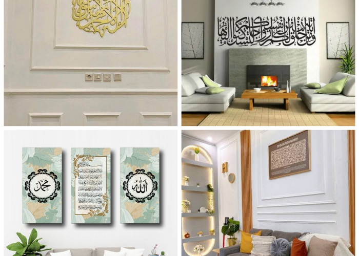 Sentuhan Islami nan Elegan, Inspirasi Kaligrafi Dinding untuk Ruang Tamu Modern