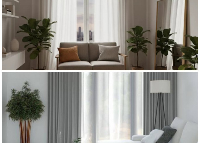 6 Ide Cerdas Memilih Tirai yang Bikin Rumah Kecil Tampak Lebih Tinggi dan Mewah