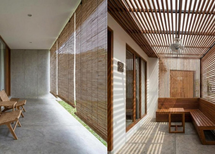 Teras Rumah Tetap Sejuk Meski Tanpa Tanaman, Begini Desainnya!