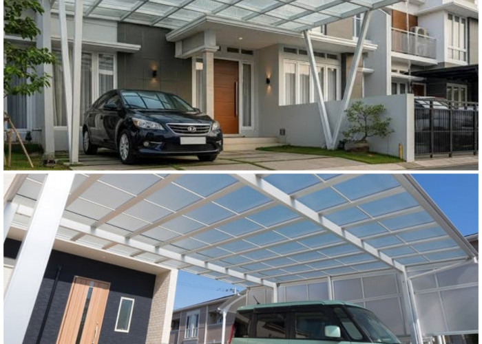 Rumah Tetap Terang dan Sejuk: 5 Model Carport Anti Gelap dengan Kanopi Transparan yang Super Estetik