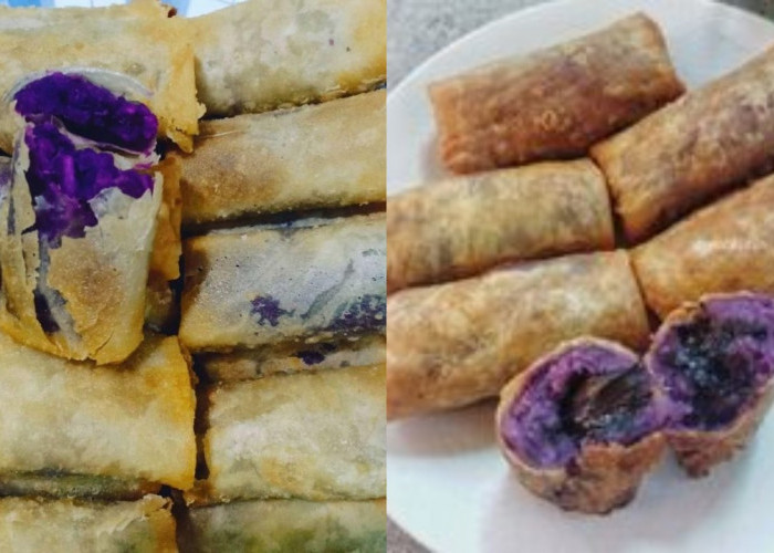 Inilah Cara Membuat Lumpia Isi Ubi Ungu Cokelat, Yang Renyah Untuk Camilan Bersantai!