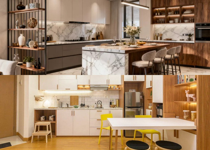 7 Ide Dapur Gabung Ruang Makan dengan Furnitur Multifungsi untuk Hunian Minimalis Masa Kini