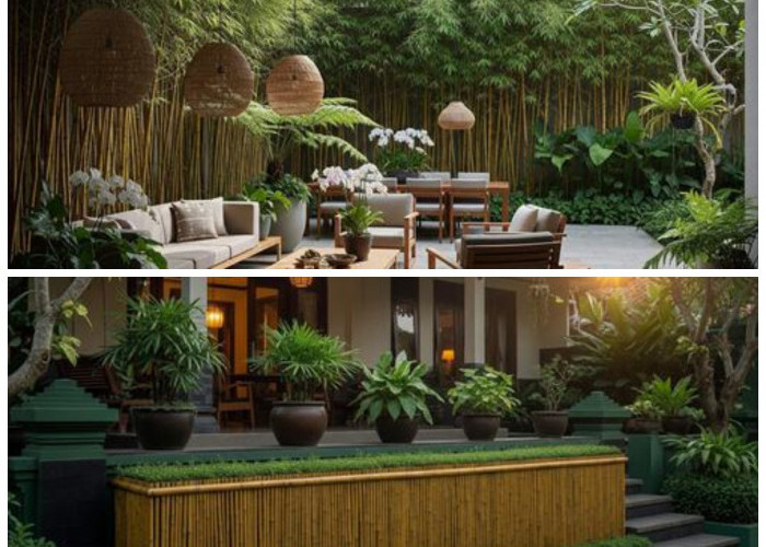 7 Ide Teras Asri dengan Pagar Bambu Natural, Ciptakan Suasana Sejuk dan Estetis