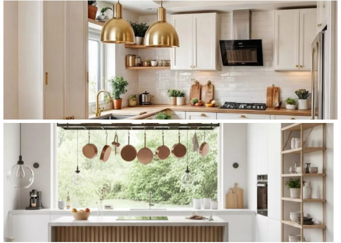 Tampilan Lebih Fresh! 9 Ide Dapur Modern dengan Gantungan Estetik yang Bikin Betah Masa
