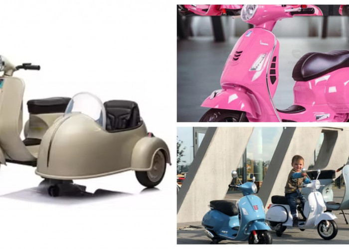 6 Motor Vespa Listrik Anak Paling Aman untuk Usia 1–5 Tahun, Fitur Canggihnya Bikin Orang Tua Tenang