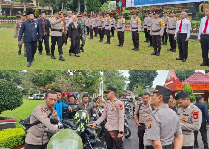 Jaga Kondusifitas Nataru, Polres Pagar Alam Kerahkan 258 Personel Pengamanan