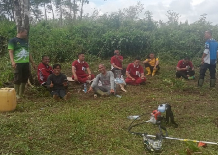 Polsek Dempo Tengah Ubah Lahan Tidur Jadi Ladang Jagung
