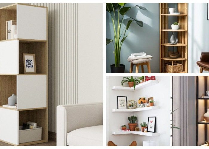 5 Model Rak Sudut Minimalis dan Trik Menatanya Agar Ruang Tamu Tampak Mewah