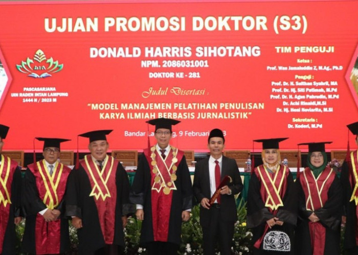 Doktor Nonmuslim Pertama Dilahirkan UIN Raden Intan Lampung