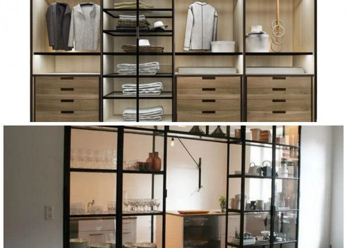 Inspirasi Lemari Kaca Modern yang Bikin Interior Rumah Tampak Lapang dan Rapi