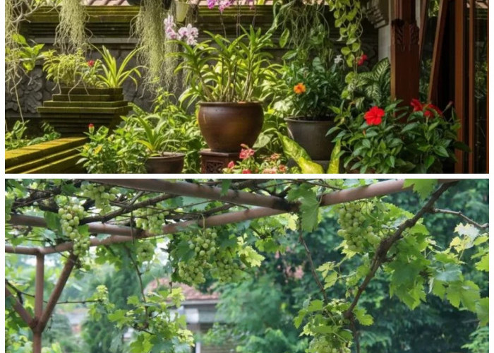Nuansa Mediterania di Teras Rumah: 10 Inspirasi Desain Kebun Anggur yang Menawan