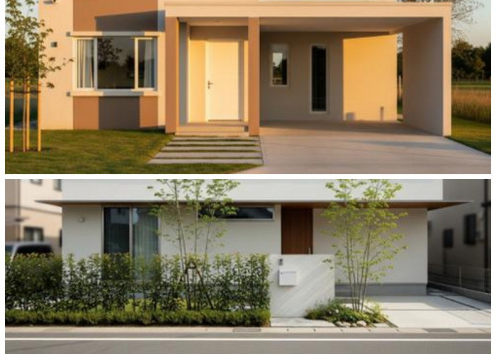 Meski di Pinggir Jalan, Rumah Sederhana Ini Tampil Estetik Berkat Desain Fasad Minimalis
