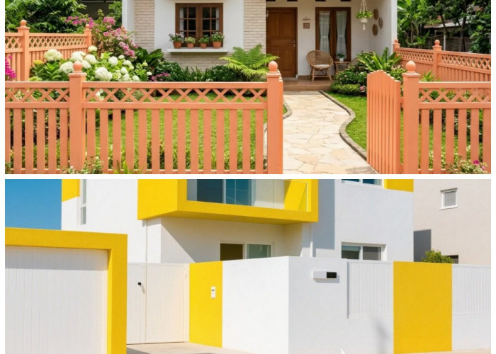 13 Inspirasi Warna Pagar Cerah yang Bikin Rumah Kecil Terasa Luas, Mewah, dan Selalu Terlihat Baru