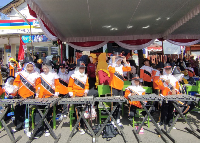 Marching Band SDN 1 Pagaralam Ramaikan Lomba Baris Berbaris