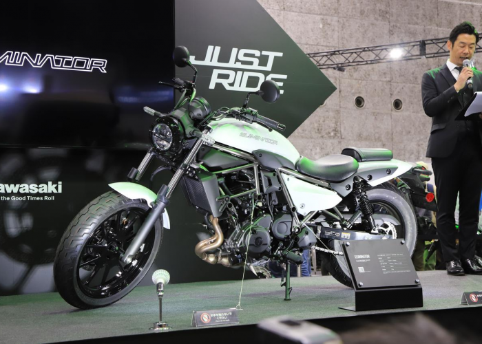 Daytona Jepang Mengenalkan Kawasaki Eliminator Kustom di Osaka Motorcycle Show 2024
