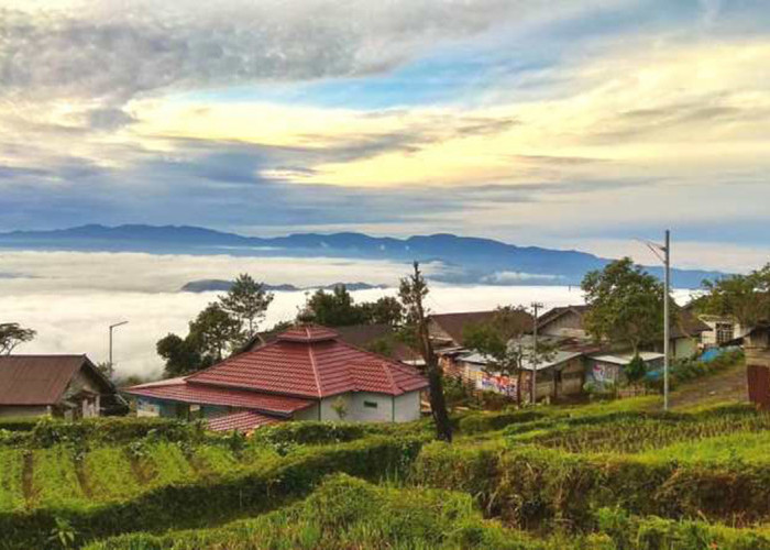 Rumah Penduduk Pagar Alam dikaki Gunung Dempo