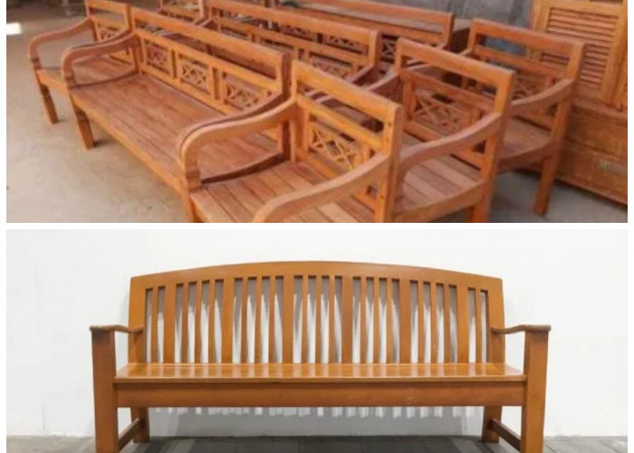 Tak Pernah Ketinggalan Zaman, Inilah Model Kursi Kayu Panjang untuk Interior Apa Pun