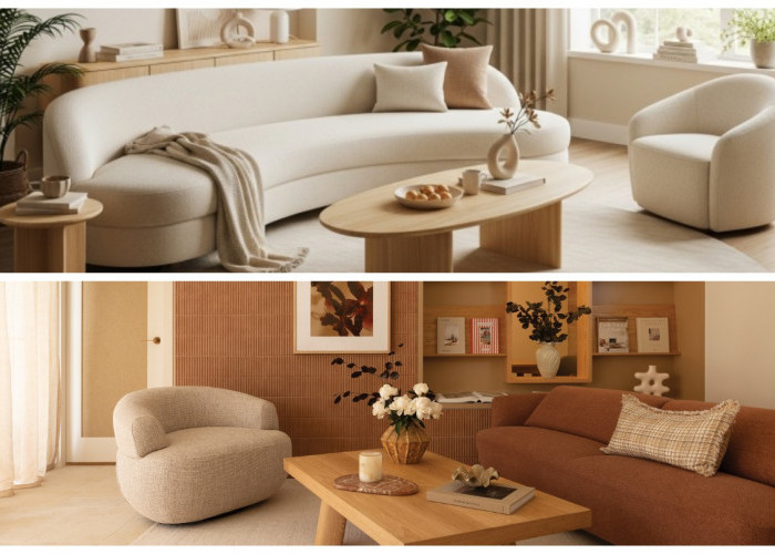 Tinggalkan Garis Kaku! Lengkapi Rumah Modern dengan Furniture Lengkung untuk Kesan Mewah dan Estetik
