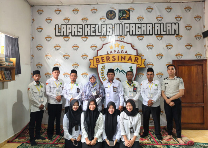 Bangun Karakter Religius, Penyuluh KUA Pagaralam Utara Gelar Pembinaan Rutin di Lapas Kelas III 