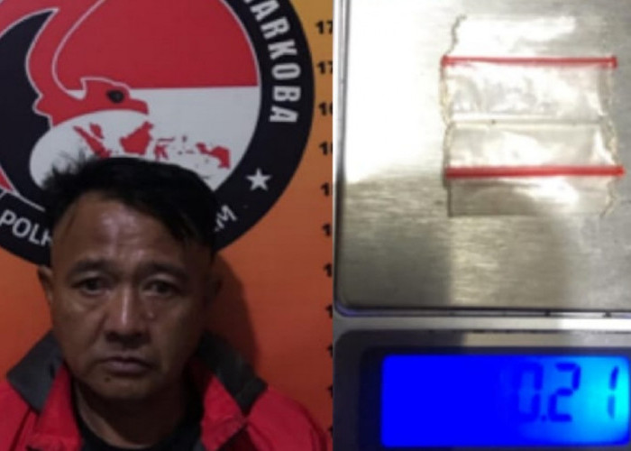 Herisanada Buang Paketan Sabu dan Ganja Saat Digerebek Petugas di Kontrakannya