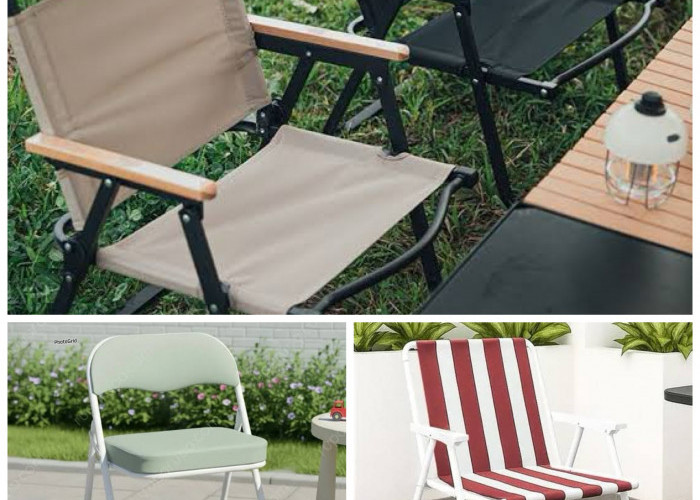 Balkon Makin Nyaman! 3 Kursi Lipat & Outdoor Multifungsi untuk Tamu dan Kerja!