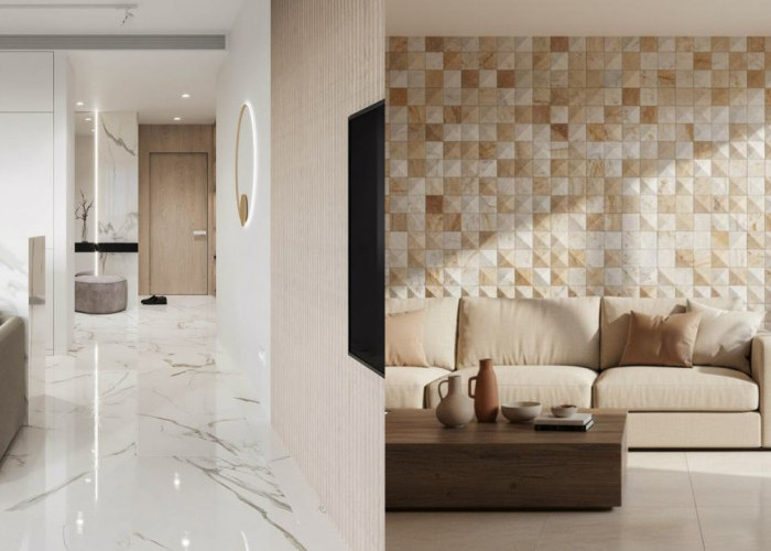 Keramik Lantai Ruang Tamu Aesthetic yang Anti Licin dan Mudah Dibersihkan!