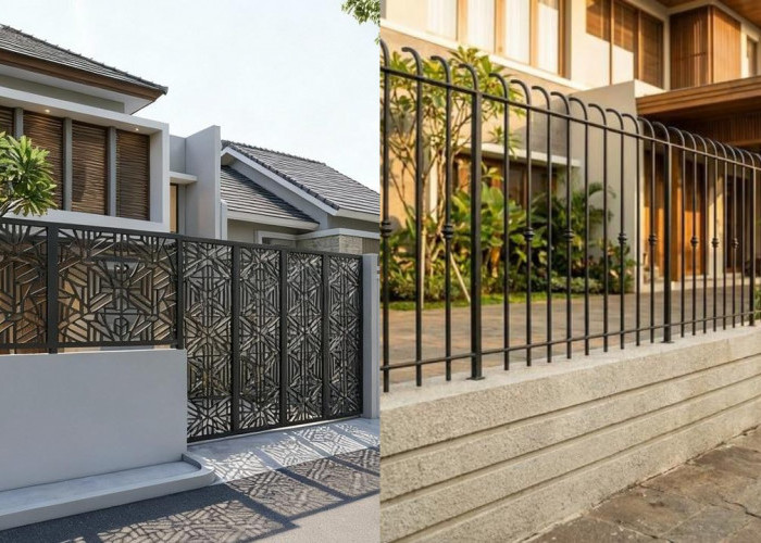 Tampil Modern dan Aman, Ini Model Pagar Tembok Rendah Kombinasi Besi Tipis!