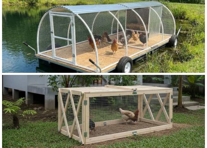 Tips Mudah Bikin Kandang Ayam Portable Sendiri, Hemat Biaya dan Nyaman untuk Ternak