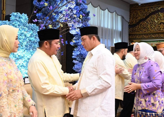 Wako – Wawako Pagar Alam Hadiri Halal Bihalal Pemprov Sumsel