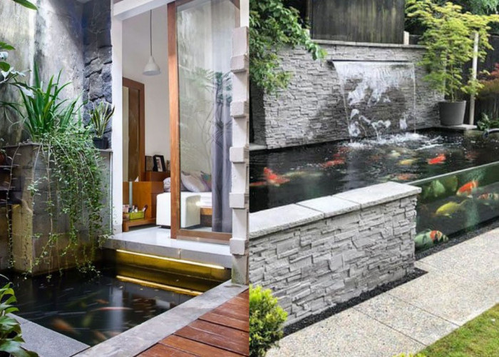 Desain Kolam Ikan Kaca Modern di Depan Rumah yang Estetik dan Menenangkan!