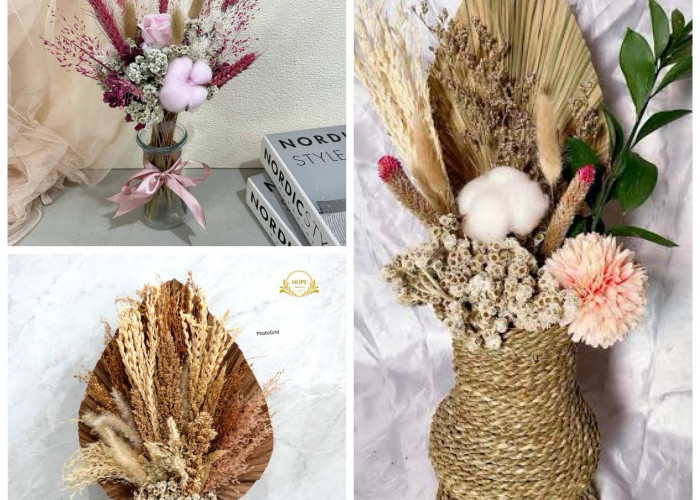 Meja Tamu Makin Instagramable! 5 DIY Dekorasi Bunga Kering yang Estetik dan Awet Bertahun-Tahun!