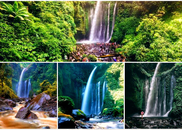 Terkenal Karena Keeksotikannya, Air Terjun di Lombok Punya Magnet Tersendiri