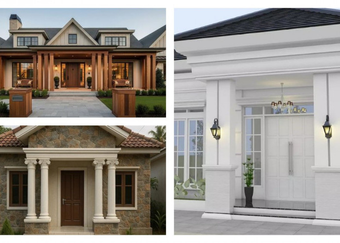 Tampilan Depan Rumah Klasik Modern: 15 Desain Pilar Sederhana yang Memukau