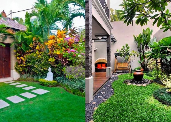 Desain Taman Bali Tropis, Rahasia Rumah Terasa Lebih Asri dan Mewah!