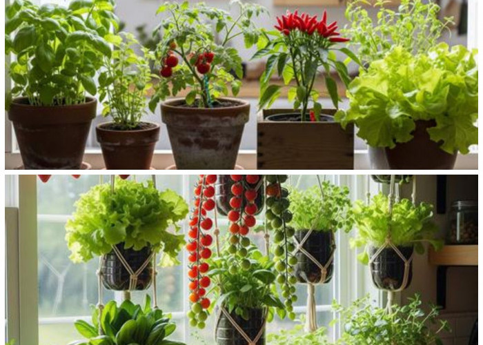 Jendela Dapur Lebih Fungsional! 10 Ide Kebun Sayur Mini Hemat Tempat dan Praktis