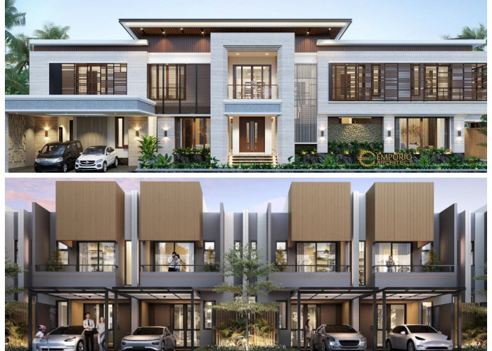 5 Contoh Desain Fasad Rumah 2 Lantai Lebar 6 Meter, Tampilan Rapi dan Proporsiona