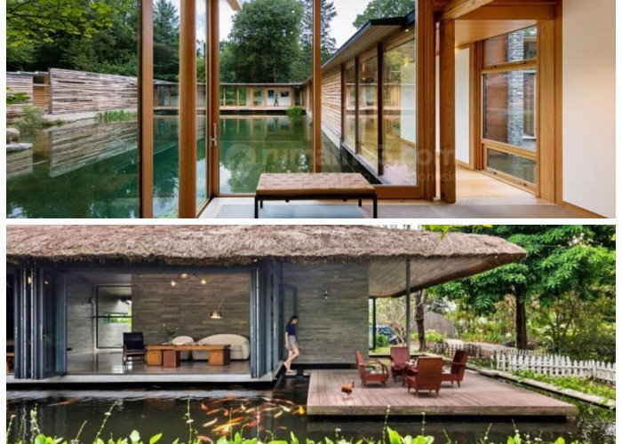 Hunian Anti Mainstream! Inspirasi Rumah di Atas Kolam Ikan yang Estetik dan Bikin Betah
