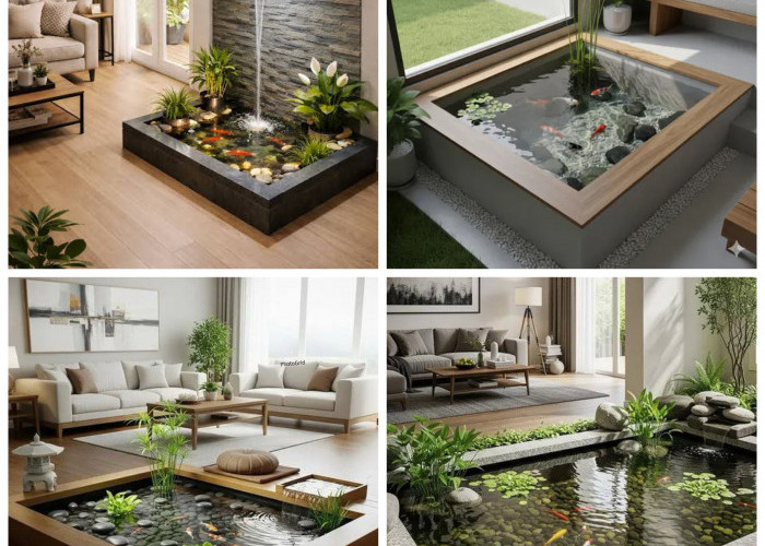 Ruang Tamu Jadi Oase Elegan! 5 Desain Kolam Ikan Indoor yang Bikin Rumah Makin Estetik