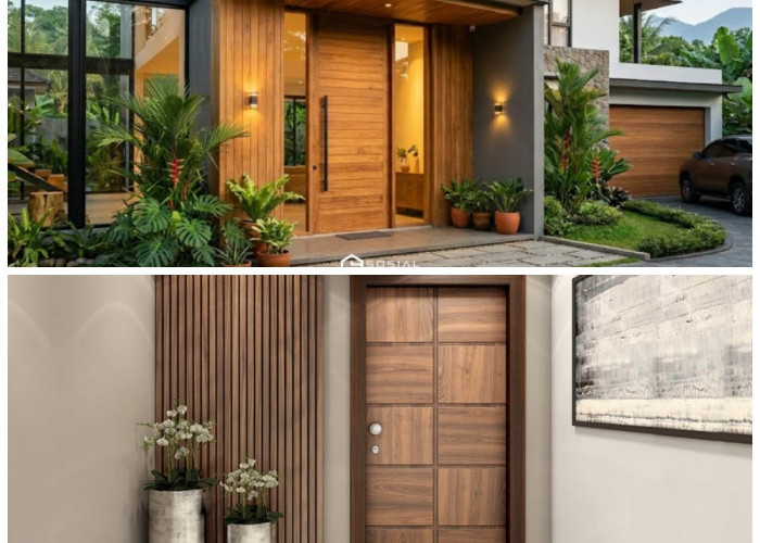 Inspirasi Pintu Kayu Minimalis Modern, Tampilan Hunian Langsung Terlihat Mewah dan Estetik