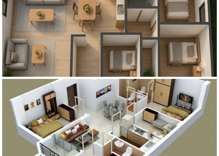 Desain Rumah Modern Minimalis 3 Kamar Tidur, Ideal untuk Keluarga Nyaman dan Stylish