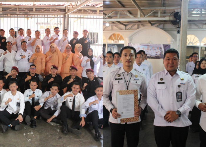 Lapas Pagar Alam Gelar Upacara Purna Bakti dan Kenaikan Pangkat Pegawai